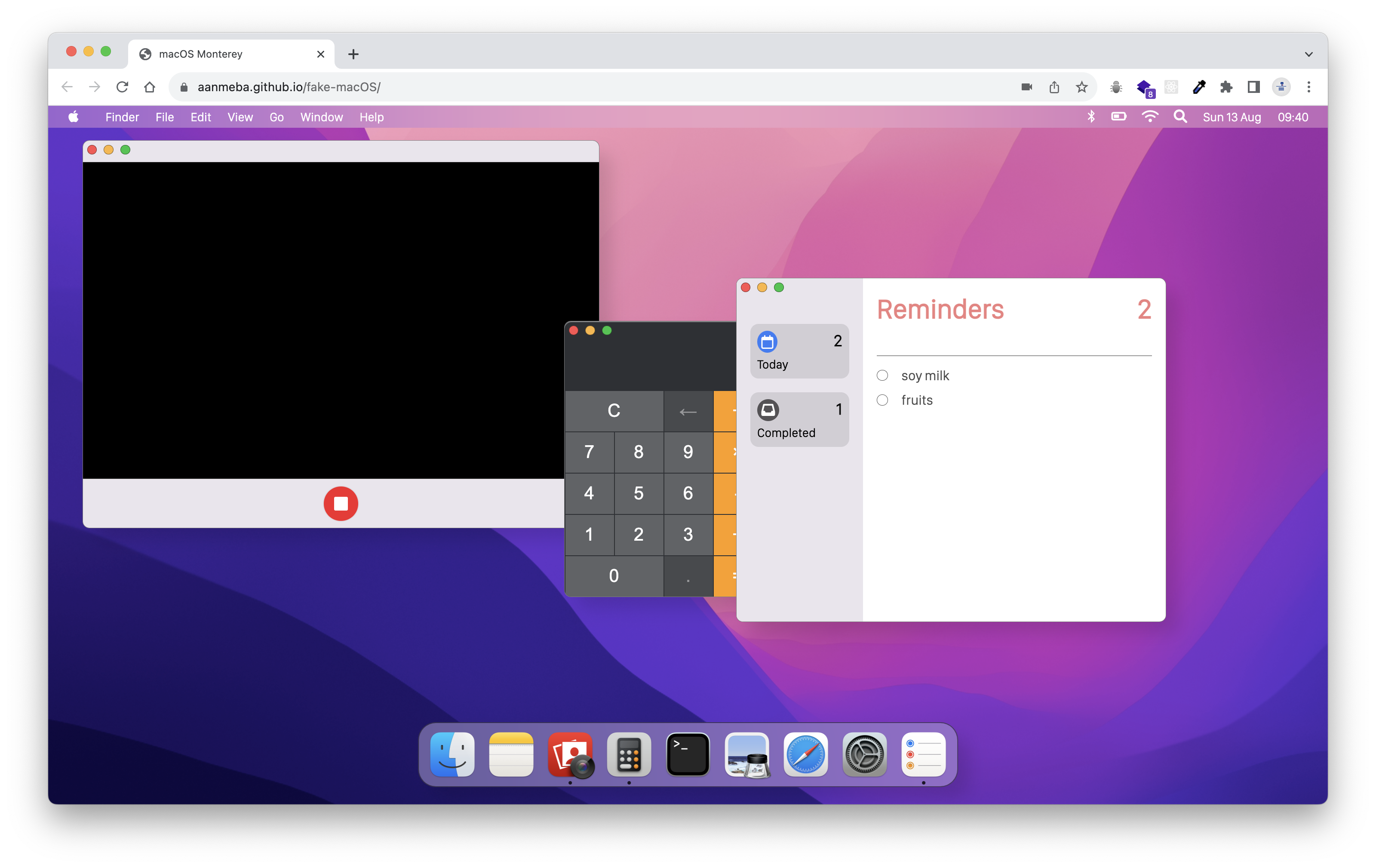 Fake MacOS