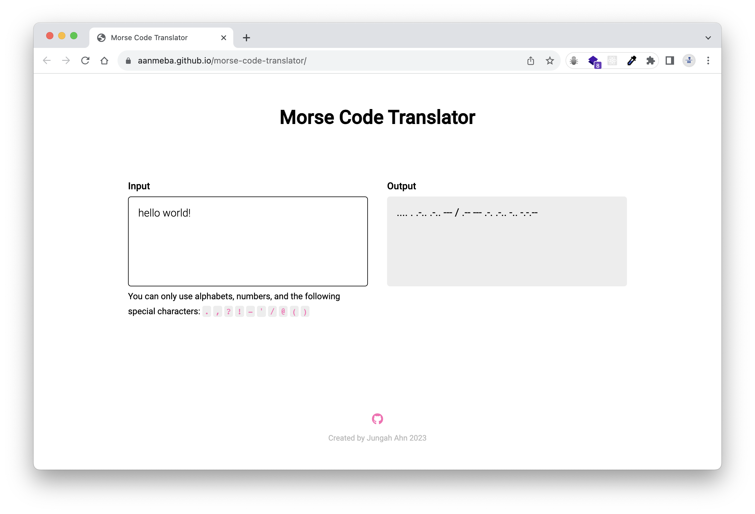 Morse Code Translator